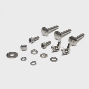 Spare screw set for Seaboost Powerbrush and Dock brush made of A4 grade stainless steel.